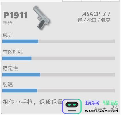 香肠派对P1911怎么样P1911手枪详实武器指南