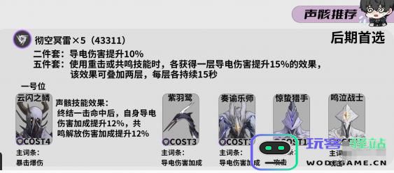 鸣潮灯灯声骸最佳词条选择解析与推荐指南